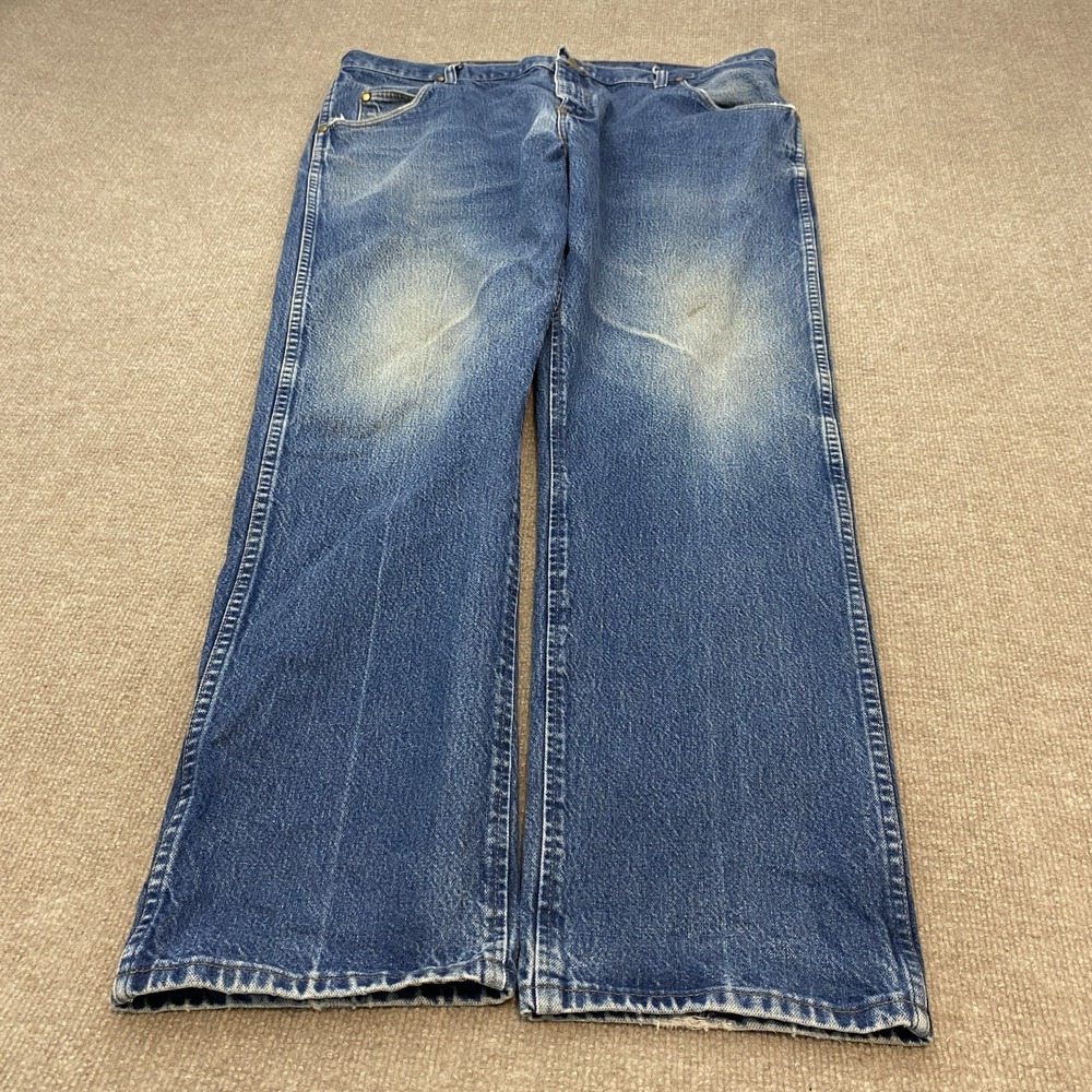 Wrangler Jeans Mens 40x32 Faded Blue Cowboy Denim 47MWZ Western Classic Pants